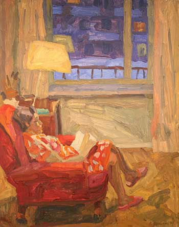 Reading. Winter twilight. 1977